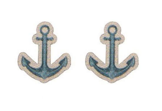 Drewniane kolczyki Anchor Earrings