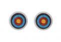 Drewniane kolczyki Target Earrings