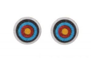 Drewniane kolczyki Target Earrings