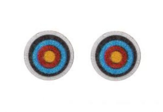 Drewniane kolczyki Target Earrings