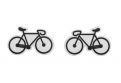 Drewniane kolczyki Road Bike Earrings