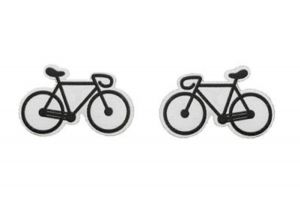 Drewniane kolczyki Road Bike Earrings