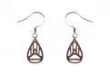 Drewniane kolczyki Drop Earrings