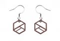 Drewniane kolczyki Hexaline Earrings