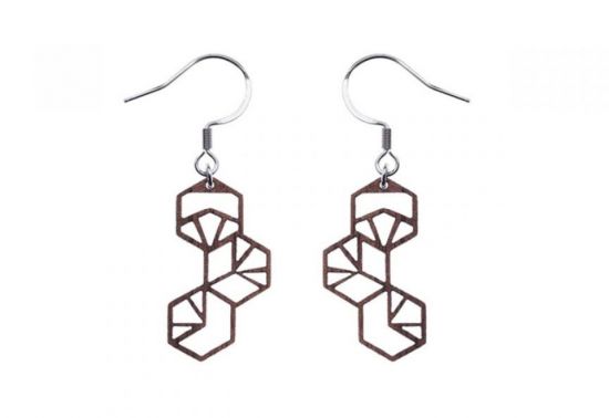 Drewniane kolczyki Trillo  Earrings