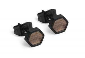 Metalowe kolczyki Apis Nox Earrings Hexagon