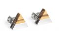 Metalowe kolczyki Lini Earrings Triangle