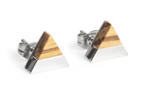Metalowe kolczyki Lini Earrings Triangle