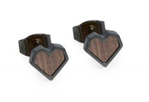 Metalowe kolczyki Apis Nox Earrings Heart