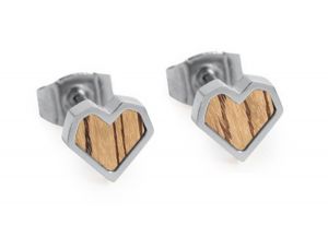 Metalowe kolczyki Lini Earrings Heart