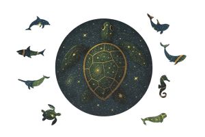 Drewniane puzzle – Żółw
