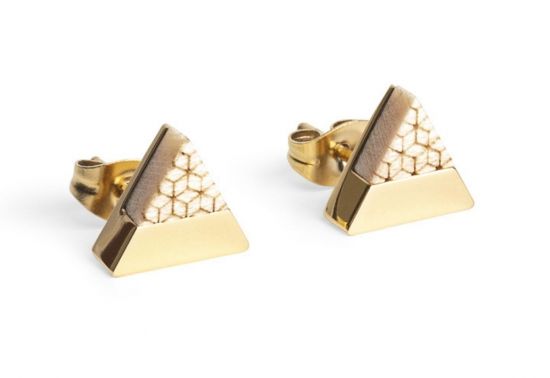 Metalowe kolczyki Virie Earrings Triangle