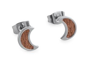 Metalowe kolczyki Red Earrings Halfmoon