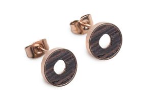 Metalowe kolczyki Rose Earrings Circle