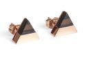 Metalowe kolczyki Rose Earrings Triangle