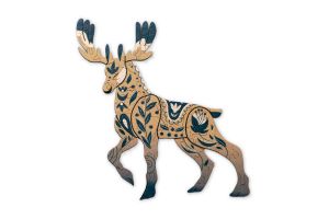  Drewniane puzzle Jeleń skandynawski