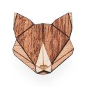 Drewniana broszka Fox Brooch