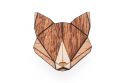 Drewniana broszka Fox Brooch