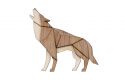 Drewniana broszka Walking Wolf Brooch