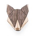 Drewniana broszka Wolf Brooch