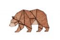 Drewniana broszka Walking Bear Brooch