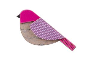 Dreweniana broszka Purple Cutebird Brooch