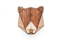 Drewniana broszka Bear Brooch