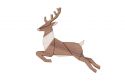 Drewniana broszka Jumping Deer Brooch