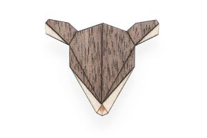Drewniana broszka Doe Brooch