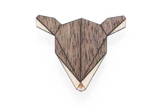 Drewniana broszka Doe Brooch