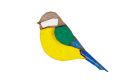 Drewniana broszka Tit Brooch