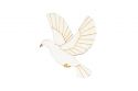 Drewniana broszka Dove Brooch