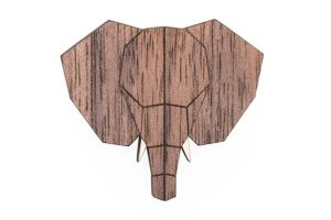 Drewniana broszka Elephant Brooch