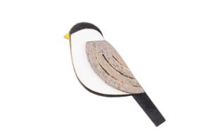Drewniana broszka Natural Cutebird Brooch