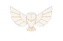 Drewniana broszka Snowy Owl Brooch