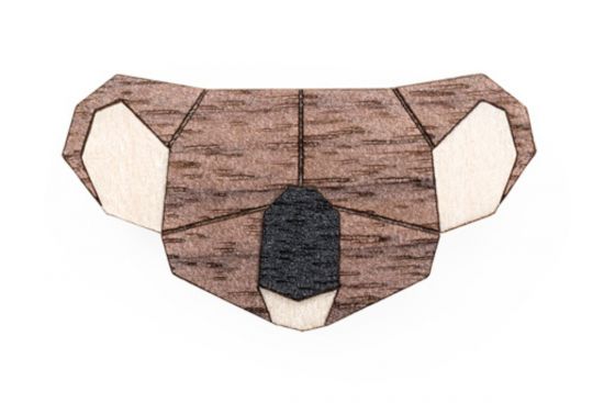 Drewniana broszka Koala Brooch