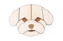 Drewniana broszka Bichon Frise Brooch