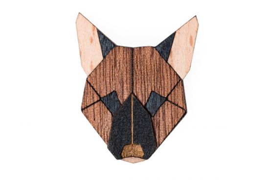 Drewniana broszka German Shepherd Brooch Drewniana broszka German Shepherd Brooch