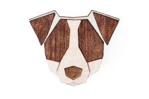 Drewniana broszka Jack Russell Brooch
