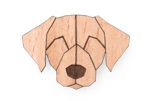 Drewniana broszka Labrador Brooch