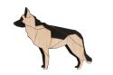 Drewniana broszka Walking Shepherd Brooch