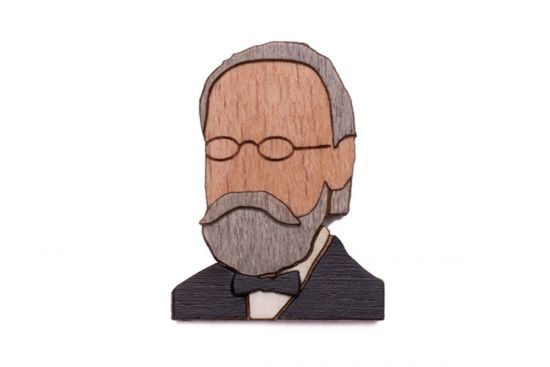 Drewniana broszka Bedřich Brooch