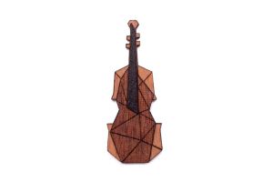 Drewniana broszka Violin Brooch