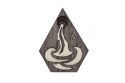 Drewniana broszka Aquarius Brooch
