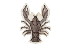 Drewniana broszka Cancer Brooch