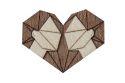 Drewniana broszka Gemini Brooch