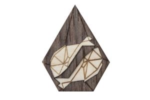 Drewniana broszka Pisces Brooch