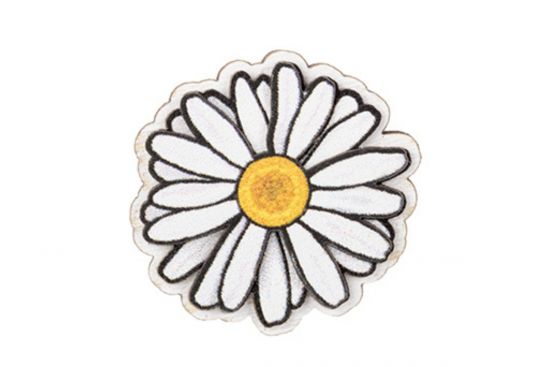 Drewniana broszka Daisy Bloom Brooch