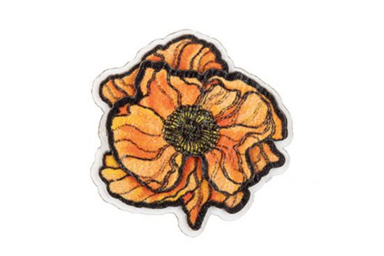 Drewniana broszka Icelandic Poppy Bloom Brooch
