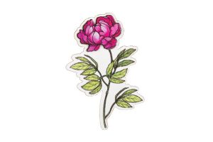 Drewniana broszka Peony Brooch